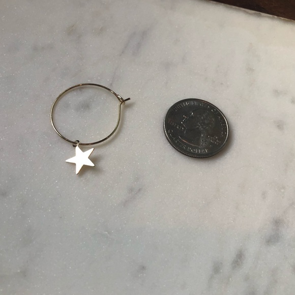 Dainty Star Drop Earrings - Picture 3 of 3